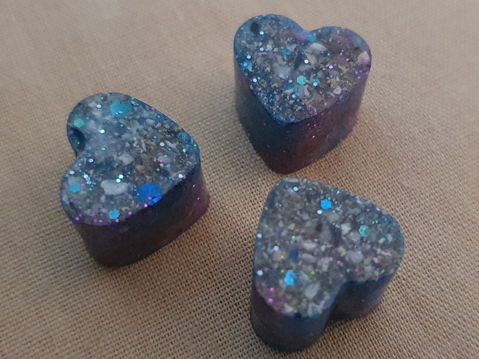 Set of 3 mini hearts